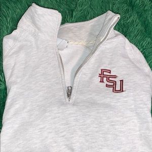 FSU sweatshirt half zip!!